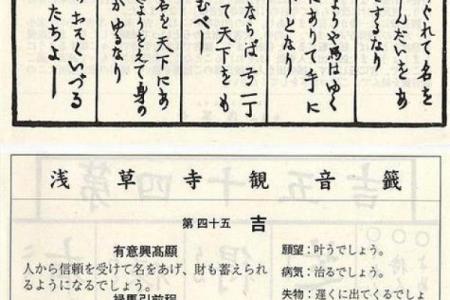 观音灵签最准第45签详解