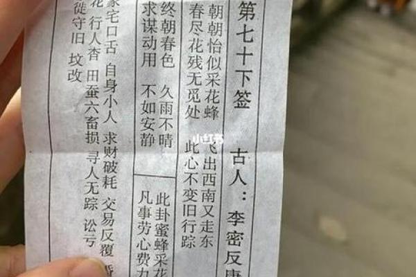 观音灵签61签解 观音灵签第61签释义