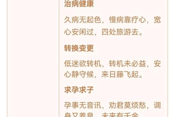 观音灵签第四十四签问疾病