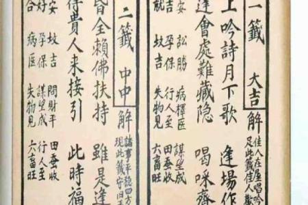 观音灵签版本不同