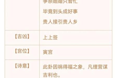 观音灵签第二签婚姻