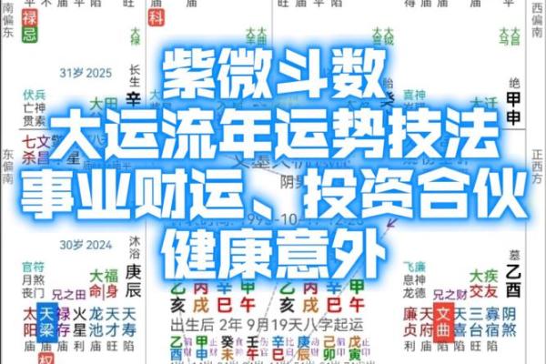 紫薇斗数大运和八字不一样
