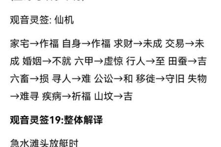 观音灵签49签问疾病
