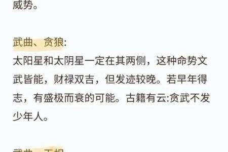 紫微斗数之诸星值限年运气推断：武曲星之限年