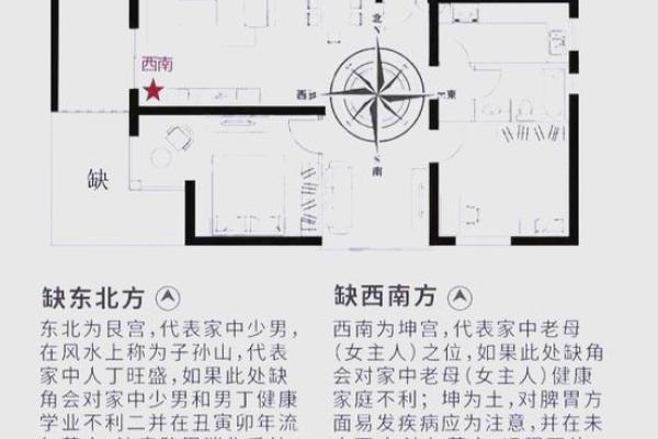 唐艺尹老师不完美户型化解案例：东方缺角，最影响男人事业财运的方位，对家中长子不利