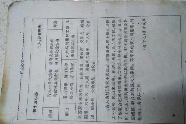 观音灵签第四十签求子