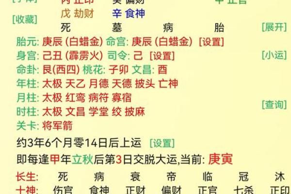 八字论小运
