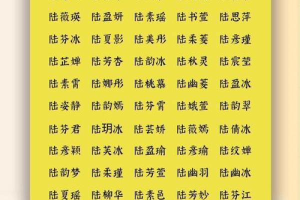 陆姓女孩名字大全-陆姓女孩起名字大全-陆姓名字大全姓名