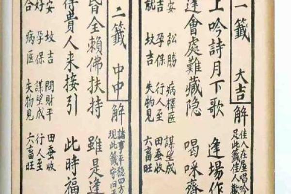观音灵签81签宫末六甲