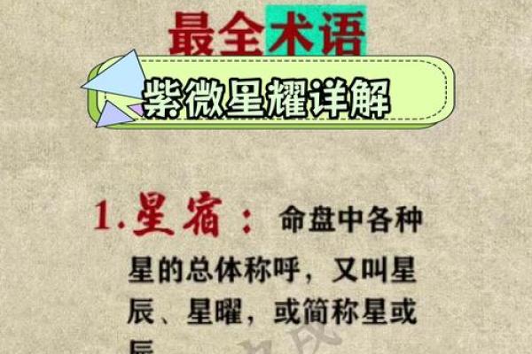 紫薇斗数基本术语见