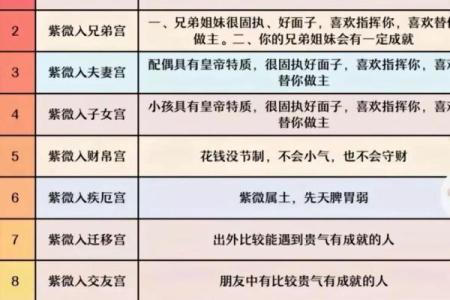 紫薇斗数星星详解