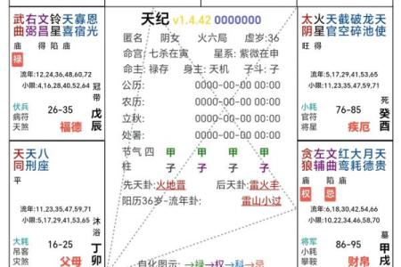 紫薇斗数命主详解