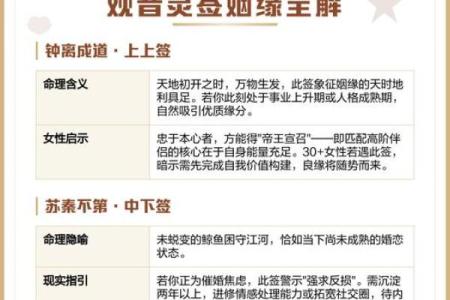 观音灵签75签求婚姻缘