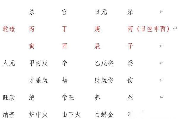丙子日八字