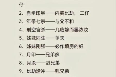 八字口诀算命盘