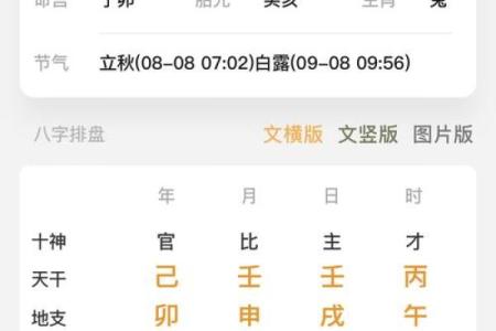 交运八字
