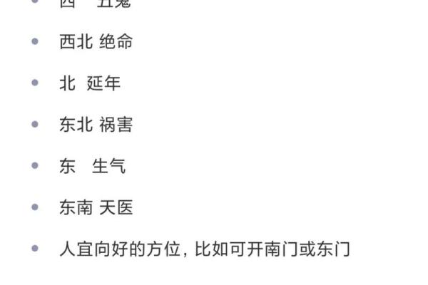 八字与阳宅