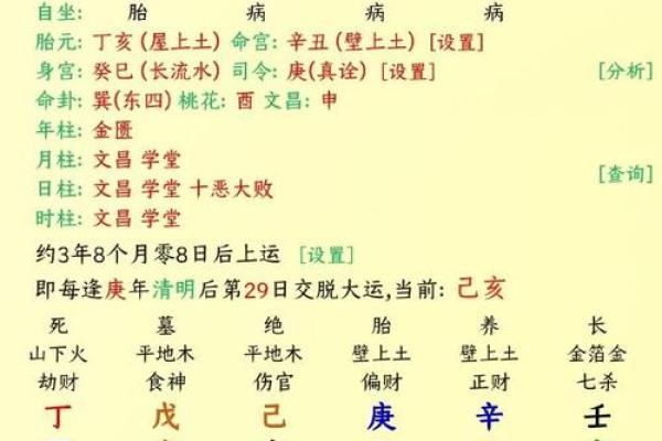 人生八字