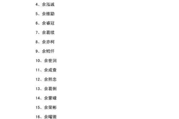 2019年出生的姓余女孩如何起名，宜用什么字姓名