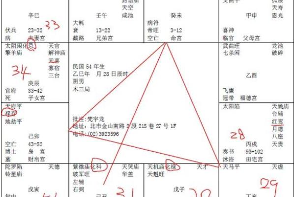 紫薇斗数怎样查天相
