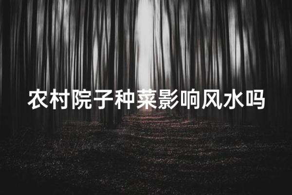 房子周围种菜有风水讲究吗