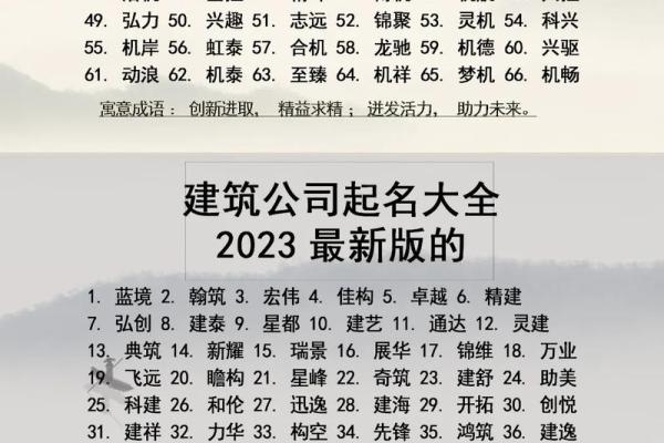 工程公司名字大全-名字大全姓名