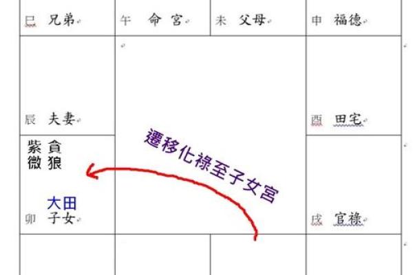 紫薇斗数迁移天府
