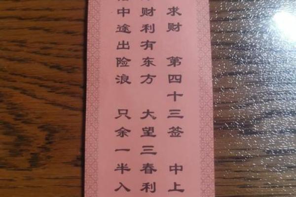 祭拜菩萨灵签