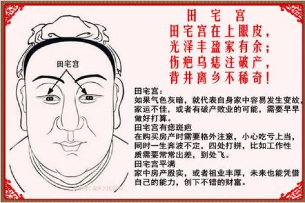 面相算命图解十二宫之：田宅宫