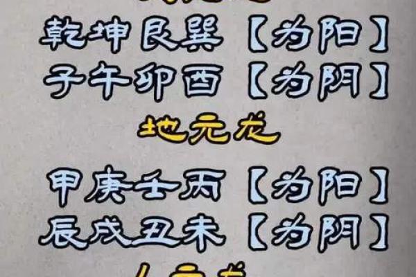 八字基础，干支阴阳差异