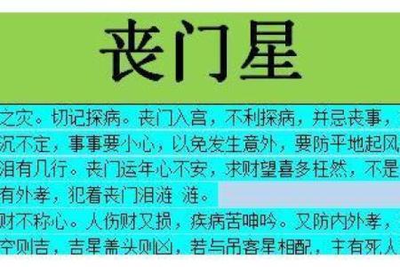 八字金舆星查询,丧门星