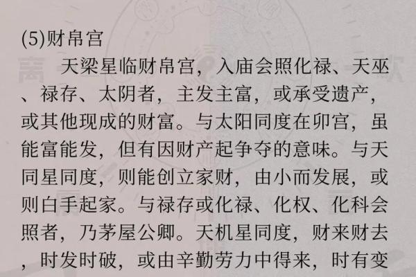 紫薇斗数天梁