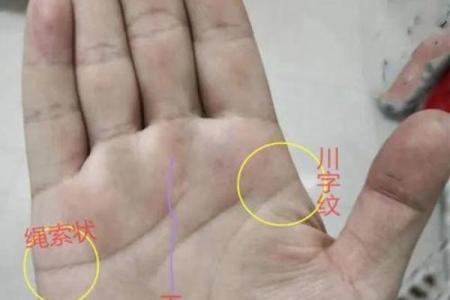川字纹手相算命图解