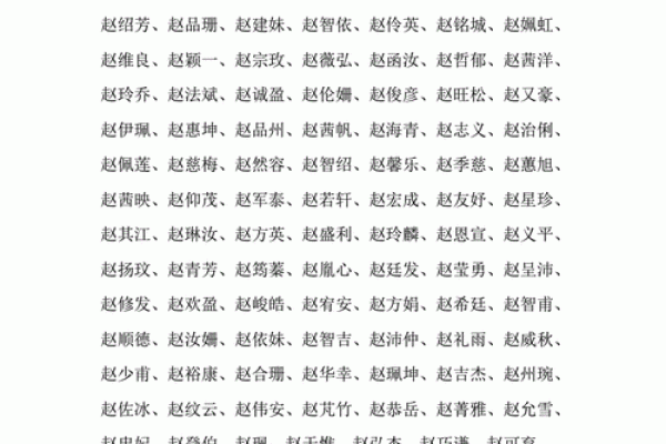 赵姓男孩名字大全-赵姓男孩起名字大全-赵姓名字大全姓名