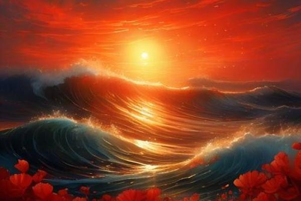 心理测试：第一眼你觉得哪个浪花最美？测你这一生的命运如何？