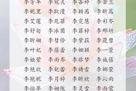 李姓女孩名字大全-李姓女孩起名字大全-李姓名字大全姓名